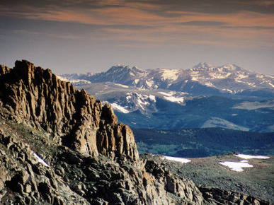 Longs Peak from Summit Lake Area, Mt. Evans Road, Front Range, Denver, Colorado