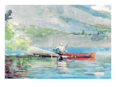 The Red Canoe, 1884